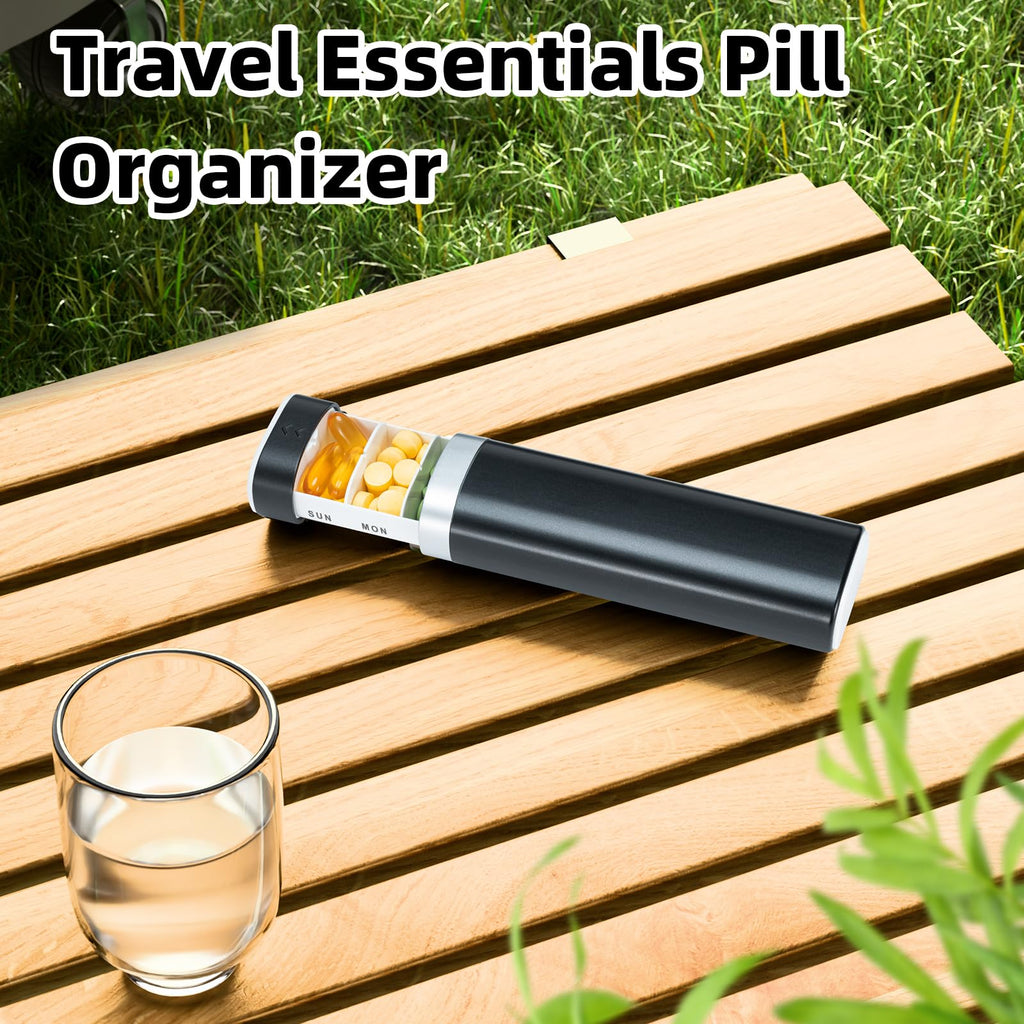 Weekly Pill Organizer 7 Day, Betife Daily Pill Box, Travel Pill Case, Cute Pill Holder to Hold Vitamins, Medicines, Supplements,