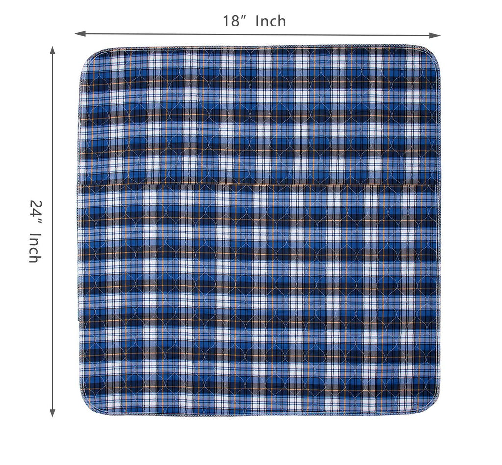 Non-Slip Bed Pads for Incontinence Washable (18 x 24|3 Pack),Waterproof Bed Pads, Kids Washable Incontinence Bed Pads for Kids A