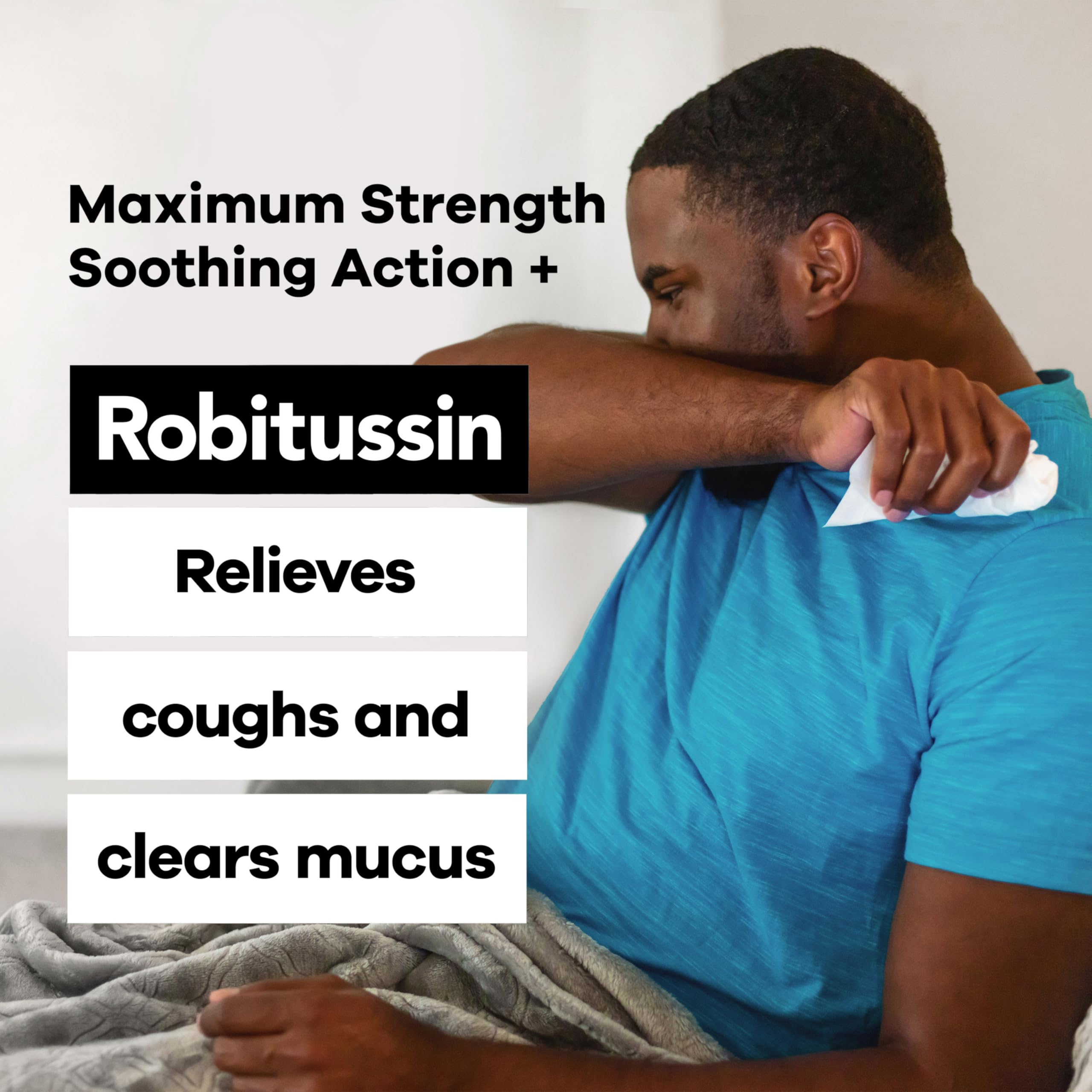 Robitussin Adult Maximum Strength Cough + Chest Congestion DM Max (4 fl. oz. Bottle), Cough Suppressant & Expectorant, Raspberry