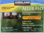 Kirkland Signature Aller-Flo Fluticasone Propionate (Glucorticoid) 5 Bottles x 144 Metered Sprays 0.62 Fl OZ per Bottle, 700 Tot