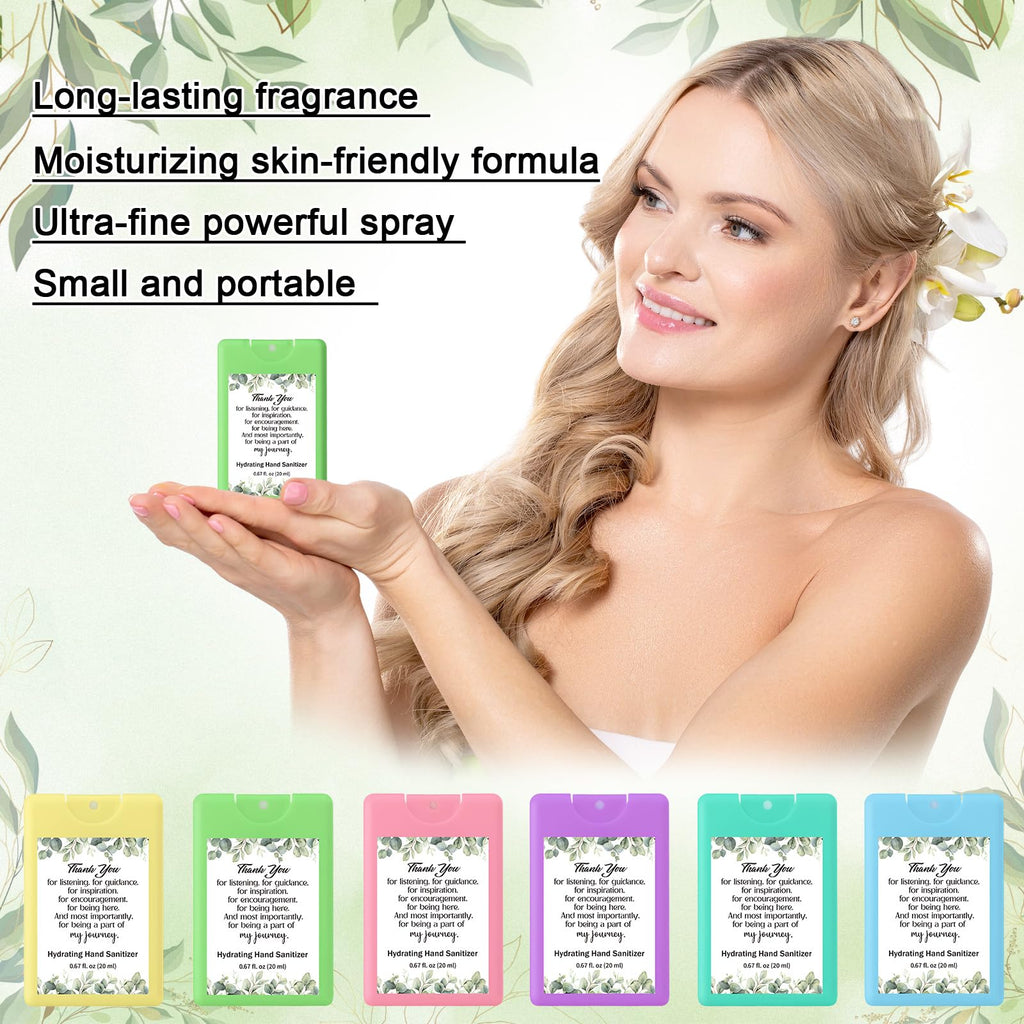 Dansib 24 Pack Mini Hand Sanitizer Spray Appreciation Inspirational Gifts Bulk Hydrating Hand Sanitizers Travel Size Thank You G