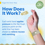 Three Lollies Preggie Wrist Bands - Natural Nausea & Sickness Relief - Morning Sickness Prevention Bands - Relief from Pregnancy