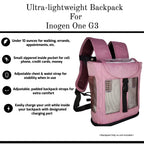 O2TOTES Ultra Lightweight Backpack For Inogen One G3 Unit (Patented Design) (Burgundy) FITS ONLY: INOGEN ONE G3 UNITS: IS-300 OR