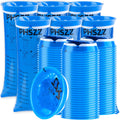 PHSZZ 100 Pack Vomit Bags Disposable, Leak Resistant Barf Bags, Portable Blue Vomit Bag, 1000 Ml Emesis Puke Throw Up Nausea Mot