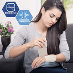 MED PRIDE 3in Elastic Bandage with Velcro Closure - Self Closure Compression Wrap for Knee, Ankle, Wrist - Latex Free (3x180 Inc