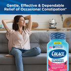 Colace Stool Softener Gummies, Gentle Dependable Constipation Relief Magnesium Citrate Gummies, No.1 Doctor Recommended Stool So