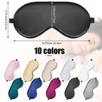 20 Pieces Silk Sleep Mask Eye Mask with Adjustable Strap Sleeping Cover Eye Cover Blindfold for Women Men Sleeping Travel(Multic