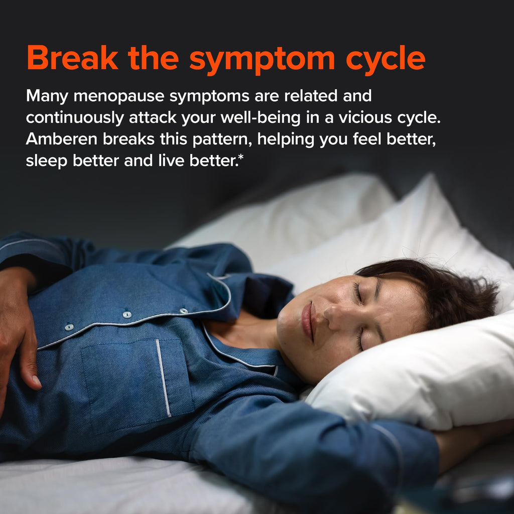 Amberen: Safe Multi-Symptom Menopause Relief. Clinically Shown to Relieve 12 Menopause Symptoms: Hot Flashes, Night Sweats, Mood