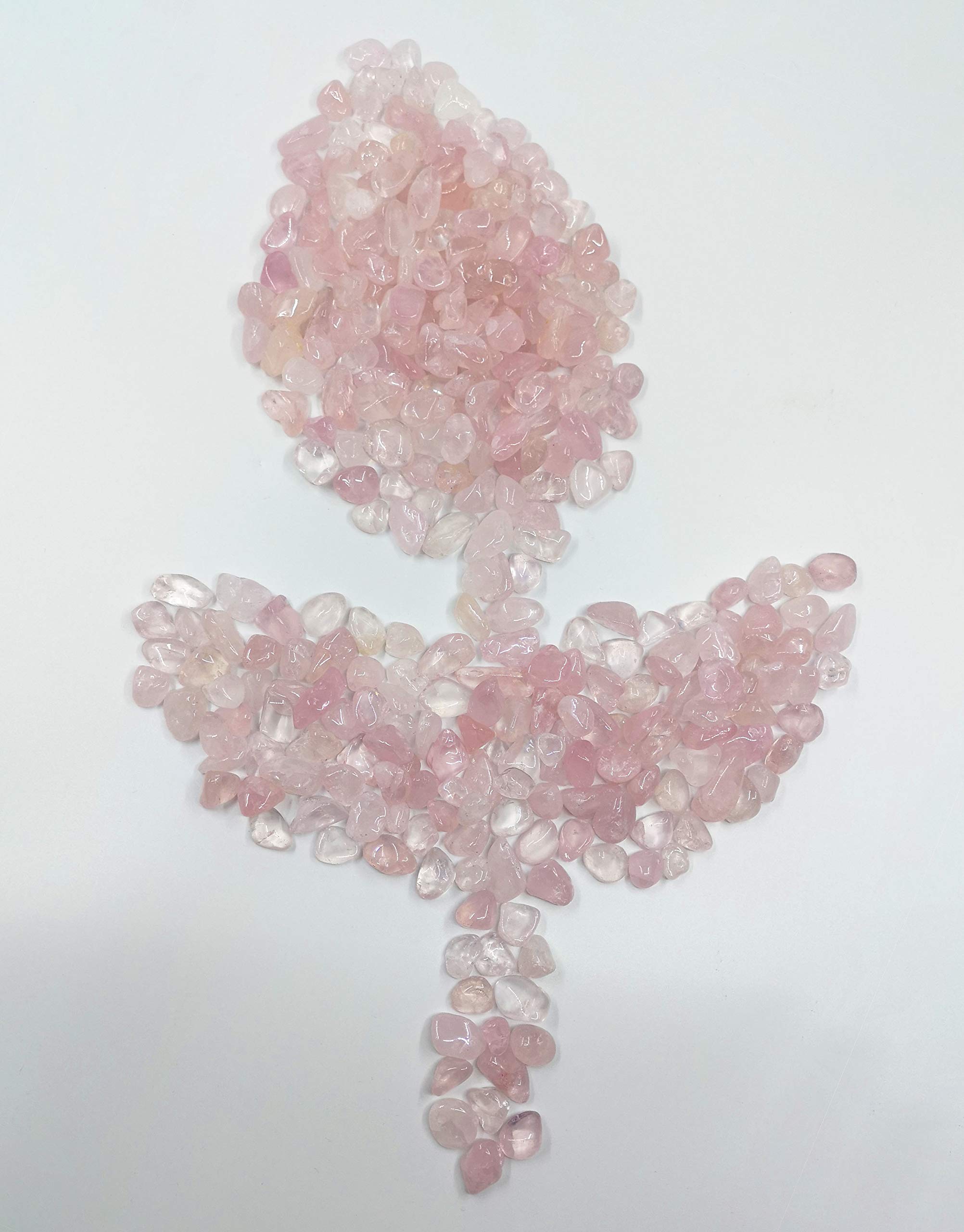 Mina Heal Chakra Stones Collection, Tumbled and Well Polished Healing Crystals/Gemstones (450 g (1 lb) Rose Quartz Crystal)