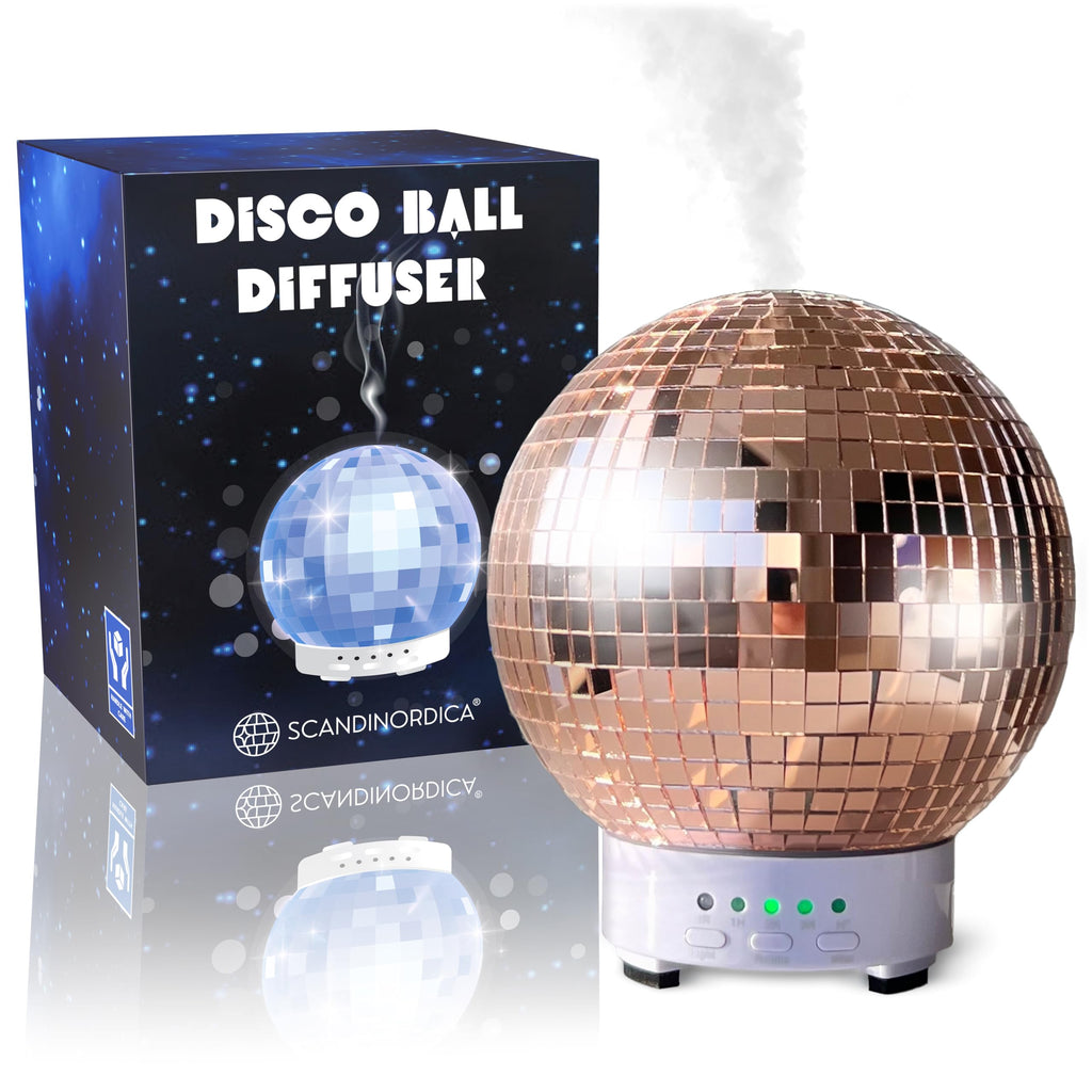 Disco Ball Diffuser Rotating - Aroma Diffuser Essential Oils, Cute Room Diffuser, Disco Ball Party Decorations, Disco Ball Decor