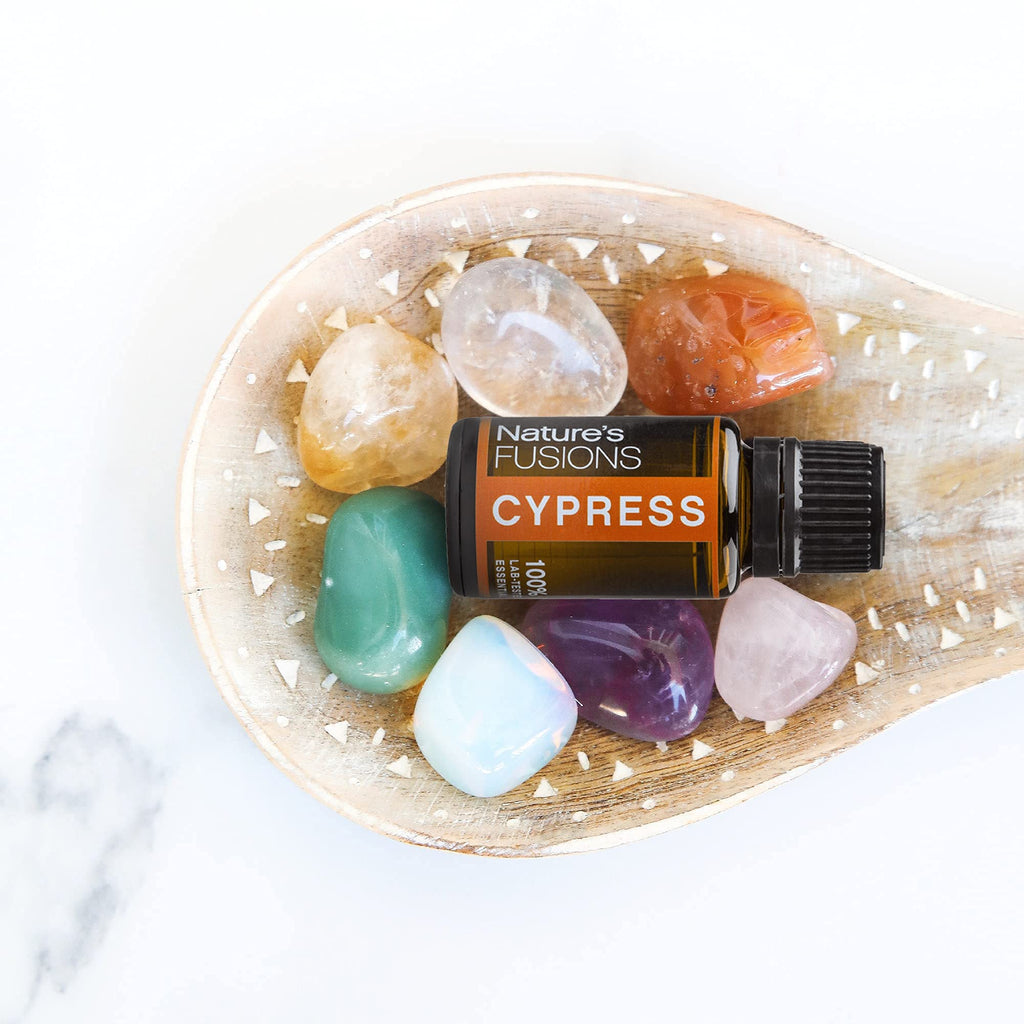 Natures Fusions French Cypress, 100% Pure and Natural Essential Oils, Undiluted, Therapeutic Grade for Aromatherapy and Topical