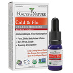 Forces of Nature Cold and Flu, Organic Maximum Strength Homeopathic Medicine, 0.34 Fl Oz, Immune Support & Multi Symptom Relief 