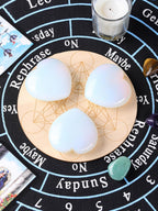 Jovivi 60mm Large Opalite Crystal Heart Healing Crystals Heart Stones Polished Pocket Love Gemstones Chakra Reiki Energy Balanci