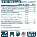 Menopause Supplements for Women - 5-HTP, Dong Quai, Black Cohosh for Menopause Hot Flashes, Night Sweats Relief Support - Womens