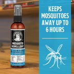 Grandpa Guss Natural Mosquito Repellent Spray, Time-Release Plant-Based Actives, Non-Greasy, No Stains, DEET-Free, 4 oz (Pack o
