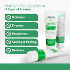 DERMOIA 2% Colloidal Oatmeal Eczema Lotion - Soothing and Moisturizing Anti-Itch Cream & Body Lotion with Aloe Vera, Shea and Gl