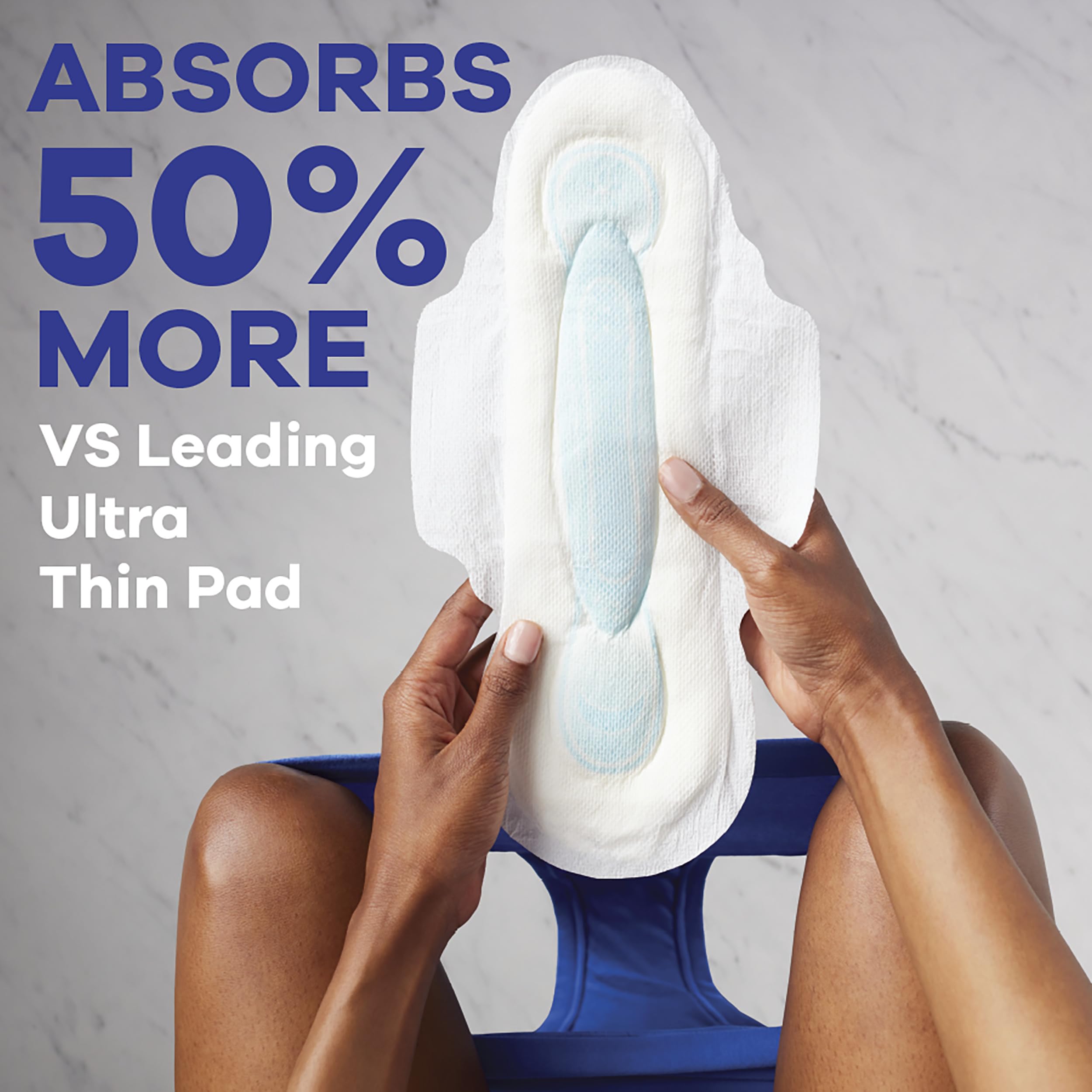 Always Maxi Feminine Pads for Women, Size 4 Overnight Absorbency, with Wings, Unscented, 48 Count