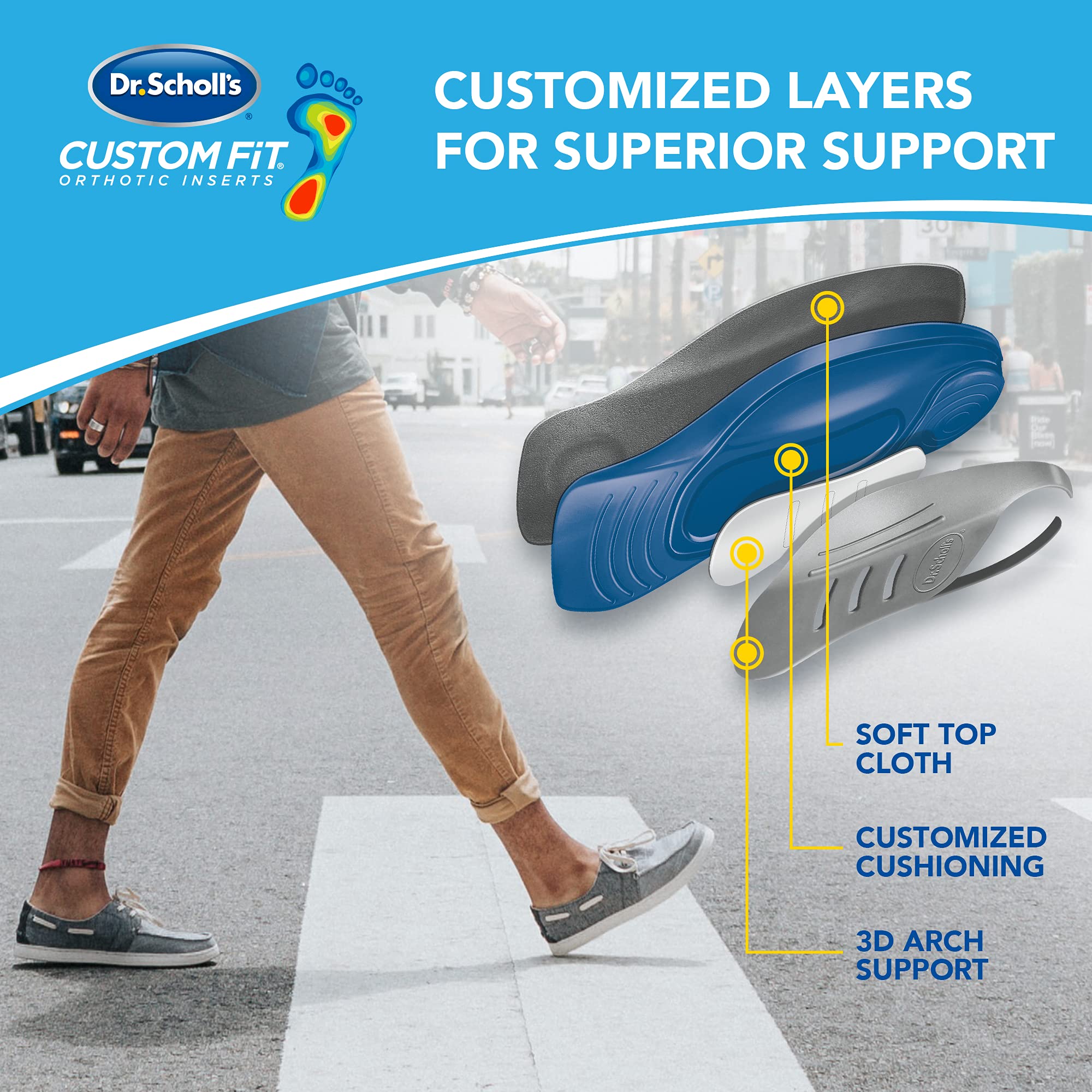 Dr. Scholls Custom Fit Orthotic Inserts, CF 430