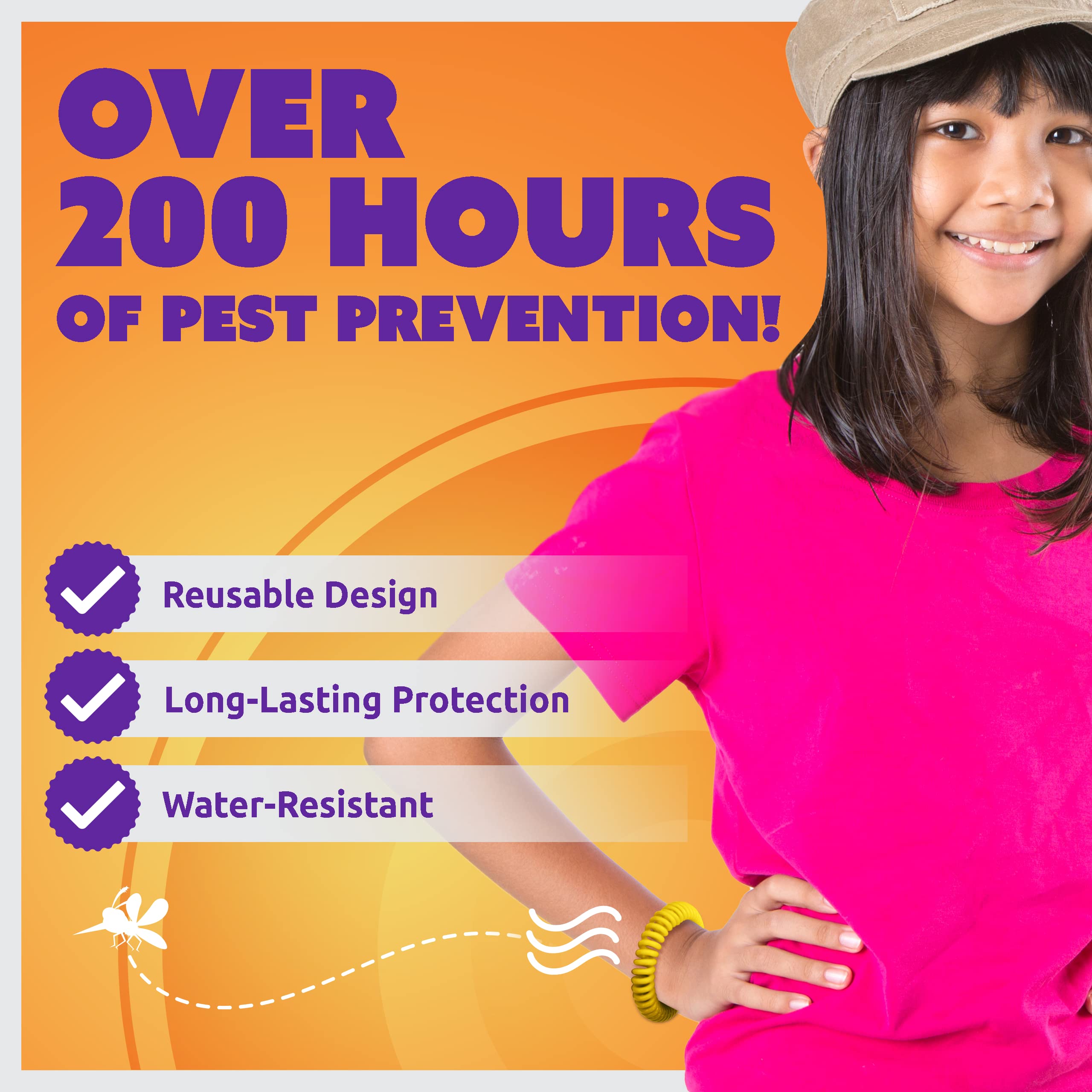 Superband Mosquito Repellent Bracelets for Adults & Kids - Pack of 50 - Long Lasting, Natural Bug and Insect Repellent Bracelet