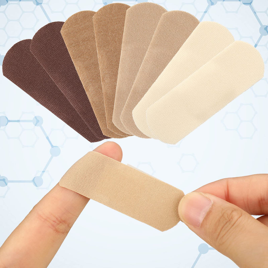 Sosation 200 Count Skin Tone Bandages Flexible Fabric Adhesive Bandages Wound Care First Aid Favor for Cuts Scrapes Scratches Pr