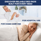 Breatheze Incontinence Bed Pads - Extra Large Disposable Underpads for Adults, Elderly, Kids, and Pets - Heavy Duty Absorbent Pa