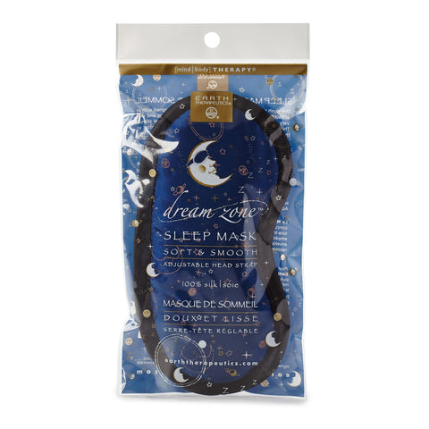 Earth Therapeutics Dream Zone Sleep Mask - Comfortable & Versatile - Soft & Plush Cushioning for Peaceful Slumber - Elastic Stra