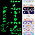 Threlaco 100 Pcs Glow in The Dark Bandage for Kids Cute Breathable Waterproof Neon Bandages for Girls Boys Children Toddlers Adh