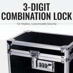 Vaultz Medicine Lock Box - 5 x 7 x 5 Inches - Secure Cabinet Safe with Combination Lock - Ideal for Medications and Small Valuab