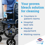 Clorox Healthcare Bleach Germicidal Wipes, 6.75 x 9, 70 Count Canister (Package May Vary)