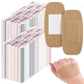 Sinmoe 200 Pcs Large Bandages Bulk Big Flexible Adhesive Wound Care Fabric Bandages for Care and Protect Wounds, 2 x 4 Inch