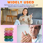 100 Pack Spiky Sensory Finger Rings, Acupressure Spiky Sensory Finger Rings for Adults, Silent Stress Reducer and Massager Fidge