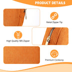 Playexen Period Bag for Teen Girls, Corduroy Sanitary Napkin Storage Bag, Period Pouches Menstrual Pad Bag Tampon Holder for Pur