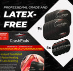 Medium CrashPads Adhesive Bandages for Road Rash, Raspberries, Cuts, Scrapes and Burns (Crash Pads roadrash Dressing) [12pcs: 8-
