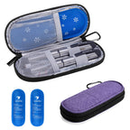 Yarwo Insulin Cooler Travel Case, Diabetic Medication Organizer with 2 TSA Approved Ice Packs for Insulin Pens and Other Diabeti