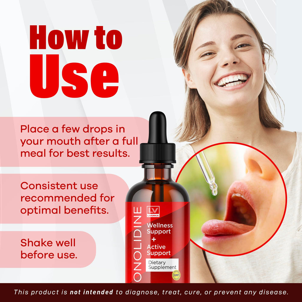LIVORKA (2 Pack Conolidine Drops, Conolidine, Conolidine Liquid, Conolidine Natural, Conolidine Natural Relief Drops, Conolidine