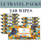 ALTA + Alcohol Free Hand Sanitizing Wipes, Travel Size, 20 Wipes, 12 Packs, Total 240 Pieces