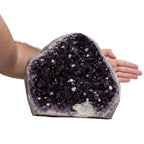 EMPORION GEMS 25.39 lb Extraordinary Natural Amethyst Geode - Unique Collectors Quality - 10 (H) x8 (W) Inches Large Crystal Clu