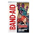 Band-Aid Brand Adhesive Bandages for Minor Cuts and Scrapes, Featuring Marvel Avengers Characters for Kids, Assorted Sizes 20 ct