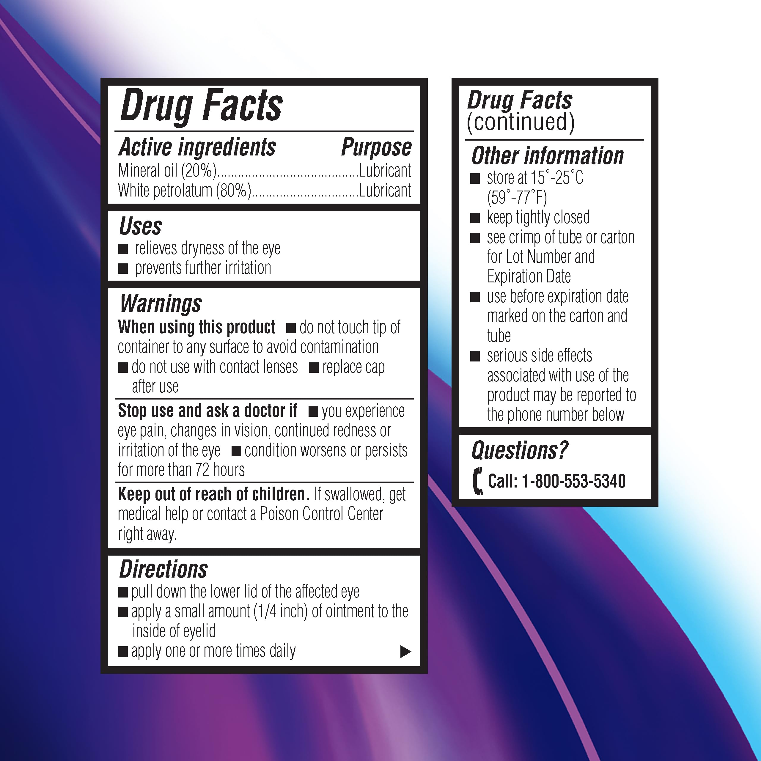 Bausch + Lomb Soothe Lubricant Eye Ointment Night Time - 0.13 oz, Pack of 6