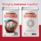 BioSwiss Bandages, Baseballs Shaped Self Adhesive Bandage, Latex Free Sterile Wound Care, Fun First Aid Kit Supplies for Kids, 5
