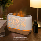 Earnest Living Essential Oil Diffuser Ultrasonic Classic Flame Air Diffuser 200ml Fire Mist Timers Night Lights and Auto Off Fun