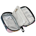 Custom Pill Box 7 Day Pill Case Bag Watercolor Floral Flower Personalized Name Travel Pill Organizer Bag with Zipper Portable We