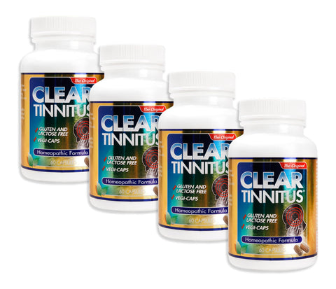 CLEAR PRODUCTS CLEAR TINNITUS, 60 CAP (4 Pack)