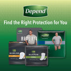 Depend FIT-FLEX Incontinence Underwear for Men, Maximum Absorbency, Disposable, Extra-Large, Grey, 48 Count (2 Packs of 24) (Pac