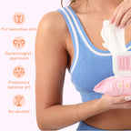 Cheeky Bonsai pH Balanced Feminine Wipes - Removes Odor - Gentle on Sensitive Skin - No Dyes or Parabens - Hypoallergenic - Gyne