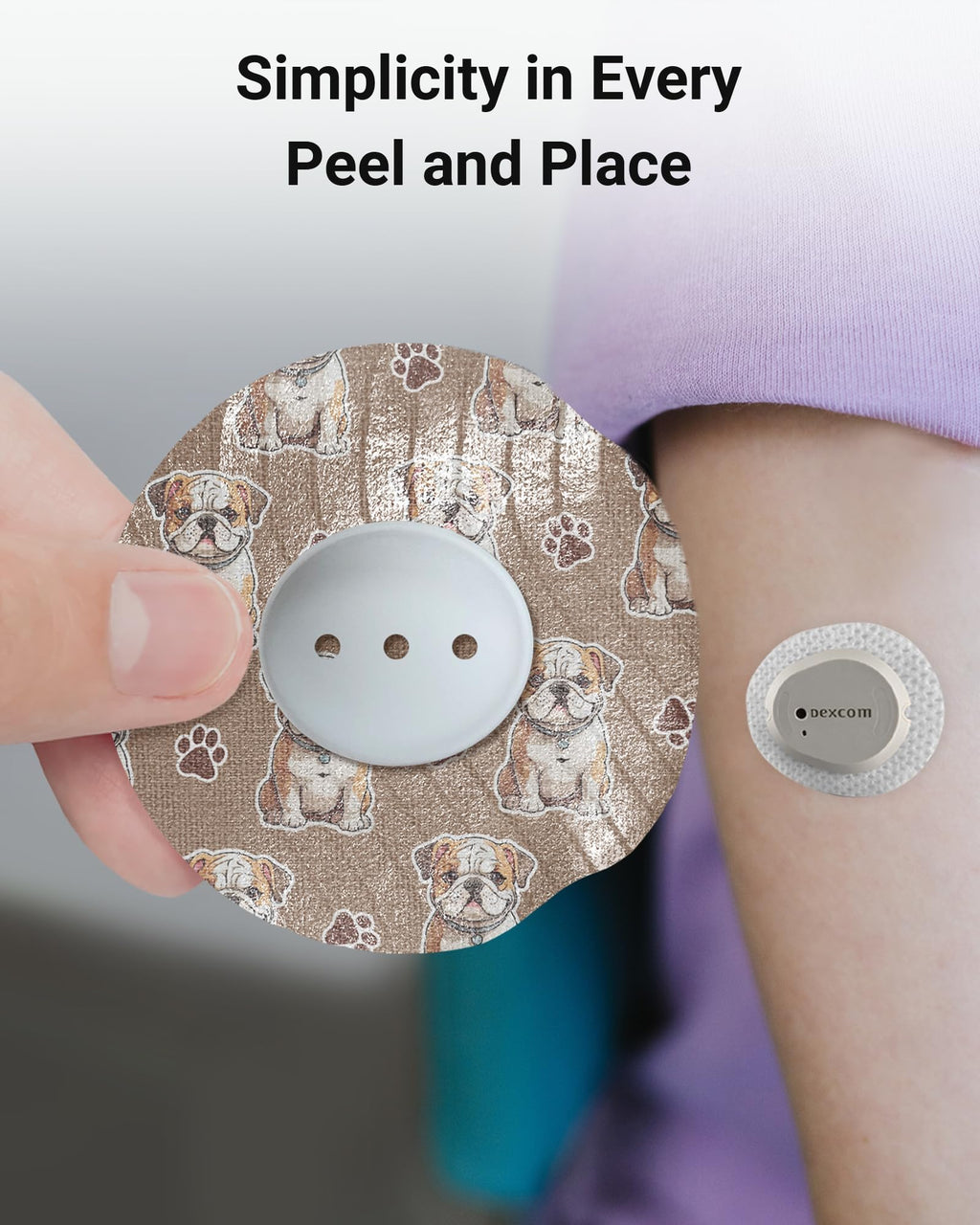 Kovoq Dexcom G7 & Stelo Over Patches Waterproof, 16 Pack Dexcom G7 Adhesive Patches with Hard Cover, Reduce Compression Lows Sho