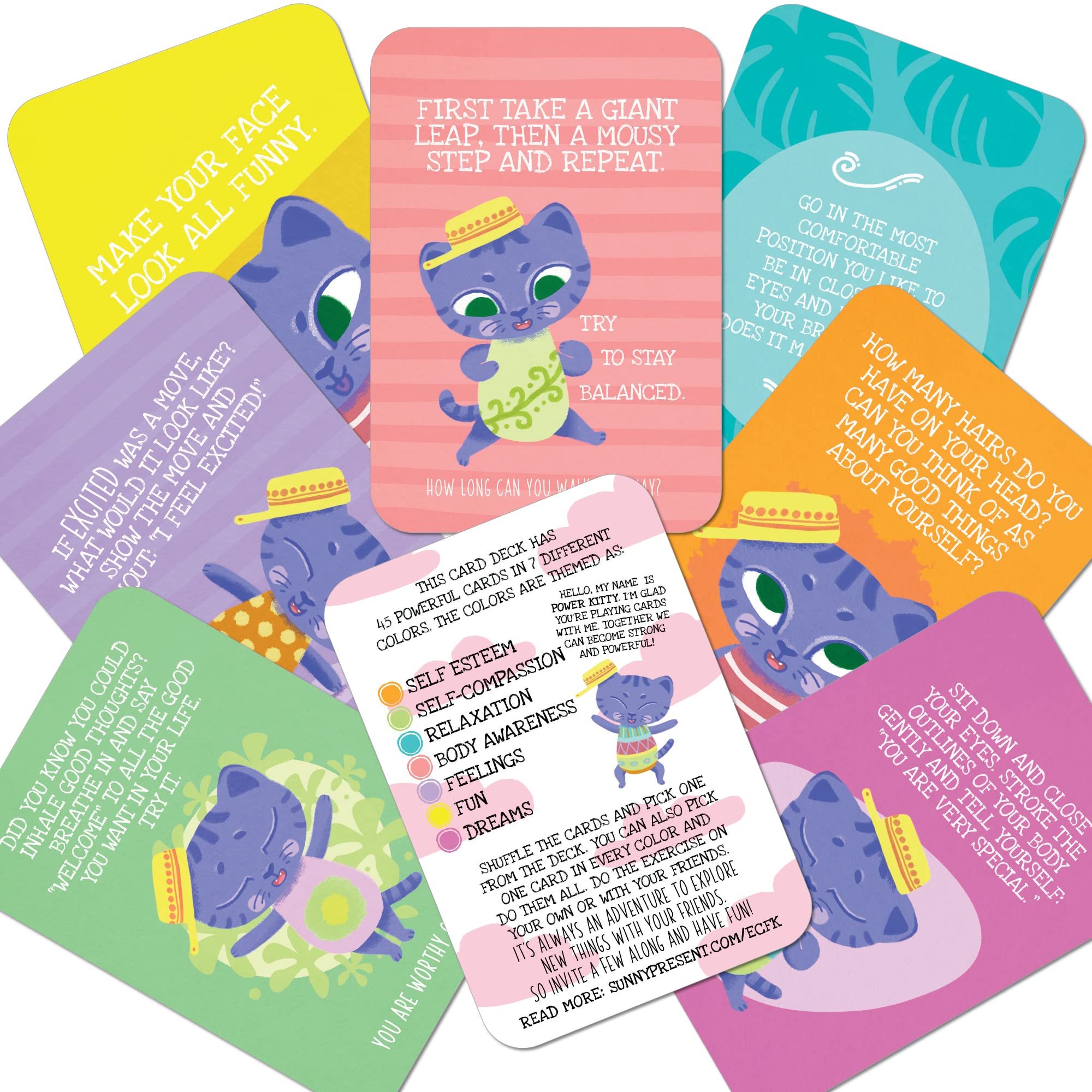 Empowerment Cards for Kids - 45 Action Packed and Fun Exercises
