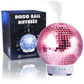 SCANDINORDICA Disco Ball Diffuser Rotating - Essential Oil Diffuser with Whisper Quiet Operation, Unique Preppy Room Decor | Aro