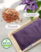 Weighted Eye Mask for Mother's Day Gift Sleep, Yoga, Meditation, Lavender Eye Pillow Heated for Headache, Sinus, Dry Eyes Relief