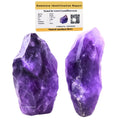Crystal Heaven Certified Amethyst Healing Rough Stone, Natural Raw Crystals For Manifestation, Meditation And Reiki Healing (2 P